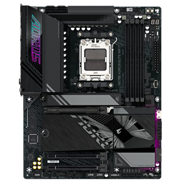 Motherboard GIGABYTE X870E AORUS ELITE WIFI7, Chipset AMD X870E, Socket AMD AM5, ATX