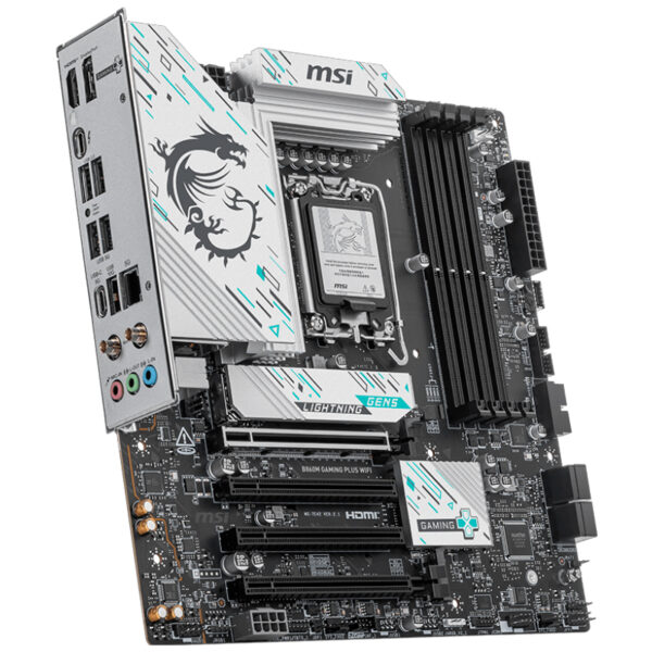 Motherboard MSI B860M GAMING PLUS WIFI, Chipset Intel B860, LGA 1851, HDMI, DP, mATX - Imagen 3