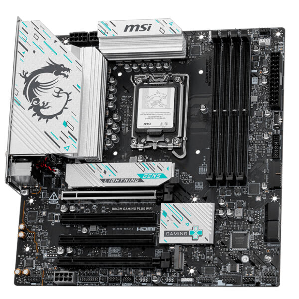 Motherboard MSI B860M GAMING PLUS WIFI, Chipset Intel B860, LGA 1851, HDMI, DP, mATX - Imagen 4