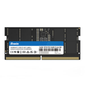 Memoria Biwin SODIMM, 16GB DDR5-5600, 1R*8, CL46, 1.10 V, 262 Pin