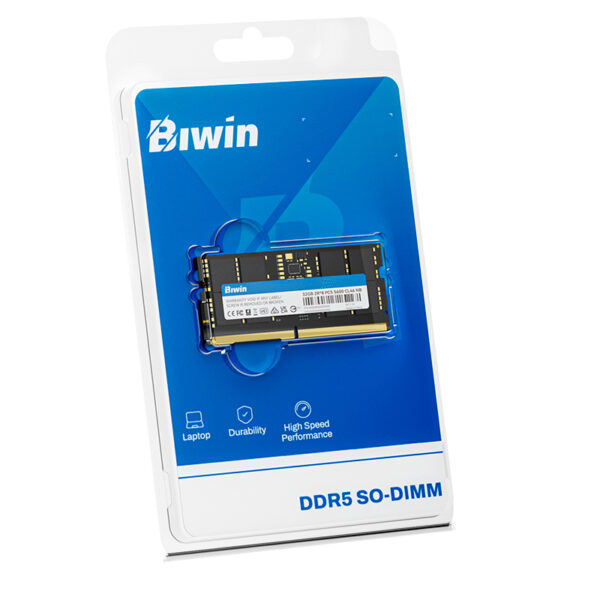 Memoria Biwin SODIMM, 32GB DDR5-5600, 2R*8, CL46, 1.10V, 262 Pin - Imagen 2