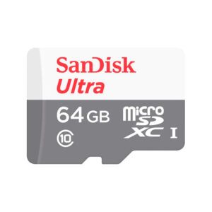 Memoria Flash microSDHC SanDisk Ultra, UHS-I, Class 10, 64GB, incluye adaptador SD.