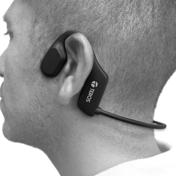 Audífonos de conducción ósea TEROS TE-8077N, bluetooth, negro - Imagen 7