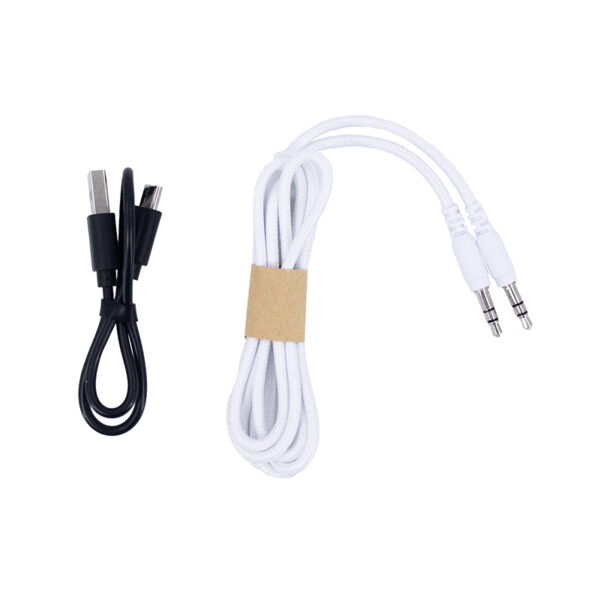 Audífono inalámbricos TEROS TE-8038W, USB-C, Blanco Titanium - Imagen 2