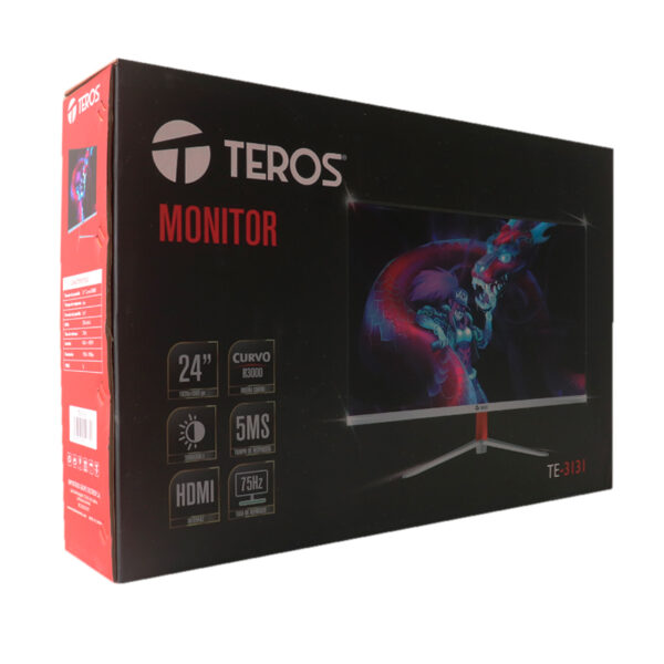 Monitor curvo TEROS TE-2402S, 23.8" FHD VA, HDMI, VGA - Imagen 6