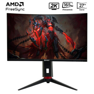 Monitor curvo TEROS TE-2767G, 27" QHD VA, 180 Hz, 1 ms, HDMI, DP, PIVOT