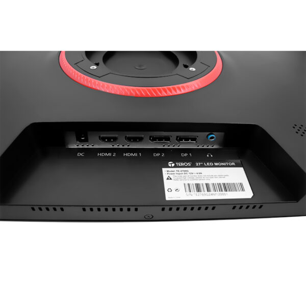 Monitor plano gaming TEROS TE-2769G, 27" QHD IPS flat, 180 Hz, 1ms, HDMI, DP, Audio - Imagen 2
