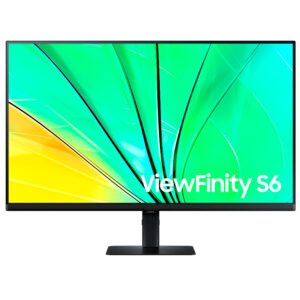 Monitor plano SAMSUNG ViewFinity S6, 32" QHD IPS, HDMI, Display Port, PIVOT, negro