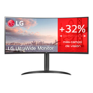Monitor LG UltraWide (34WQ75C-B) 34" Curvo/QHD/IPS (3440x1440) HDMI(2)/DP/LAN/USB-C/USB-A