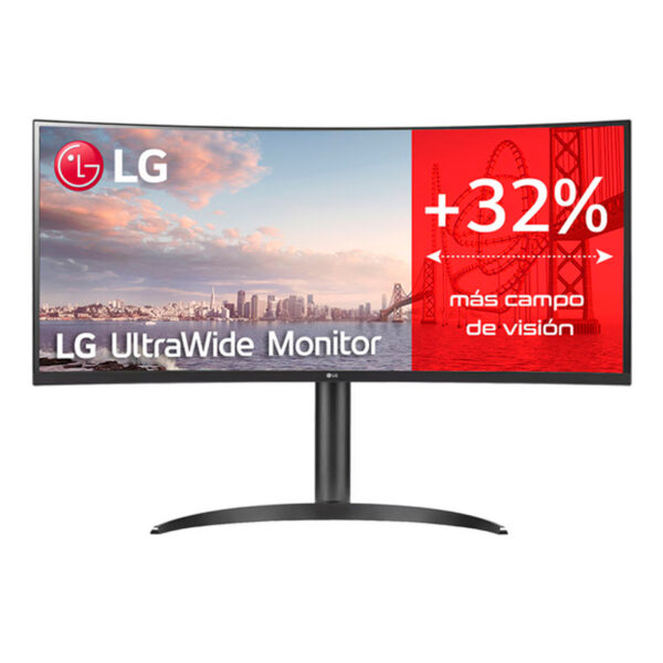 Monitor LG UltraWide (34WQ75C-B) 34" Curvo/QHD/IPS (3440x1440) HDMI(2)/DP/LAN/USB-C/USB-A