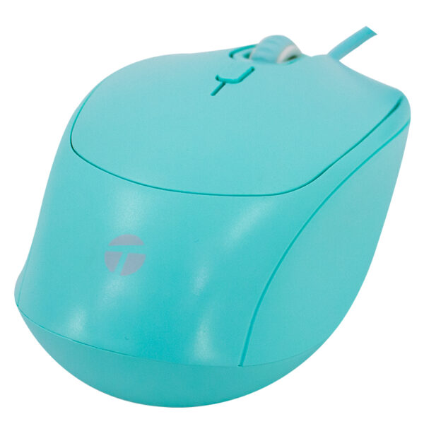 Mouse óptico TEROS TE-1227S, 800-1200-1600 DPI, USB, 4 botones, color verde - Imagen 3