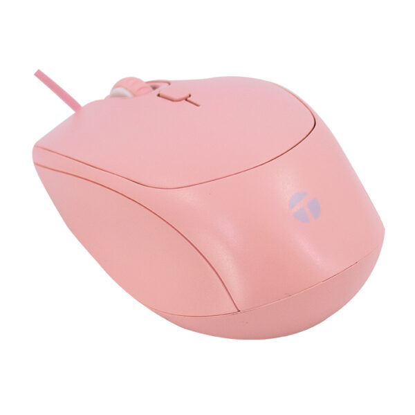 Mouse óptico TEROS TE-1226S, 800-1200-1600 DPI, USB, 4 botones, color rosado - Imagen 4