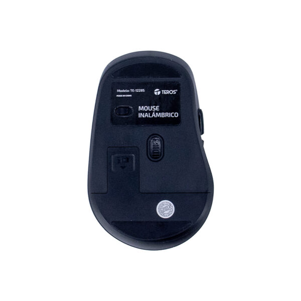 Mouse inalámbrico TEROS TE-1228S, Negro, 6 botones, Receptor USB - Imagen 5