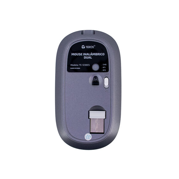 Mouse inalámbrico dual TEROS TE-1230CS, 3 botones, 1200DPI - Imagen 3