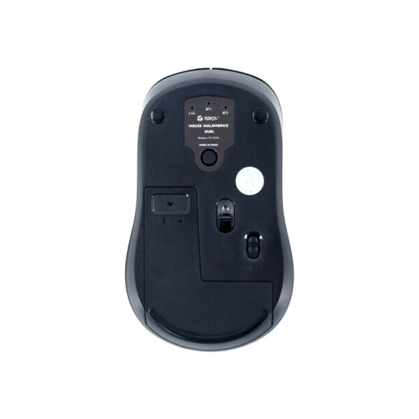 Mouse inalámbrico TEROS TE-1231S, 2.4GHz, BT 5.0, 4 botones, USB, negro - Imagen 2