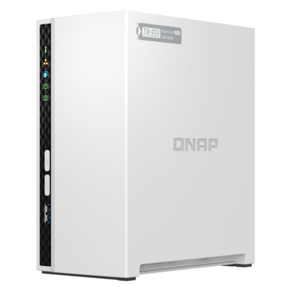 Servidor NAS QNAP TS-233, ARM Cortex A55 4C/2GHz, 2GB RAM(On-Board), Bahias: 2 x 3.5" SATA - Imagen 2