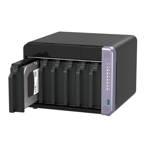 Servidor NAS QNAP TS-632X-4G, ARM AL524 4C/2GHz, 4GB RAM SODIMM, Bahias: 6x3.5" SATA - Imagen 4