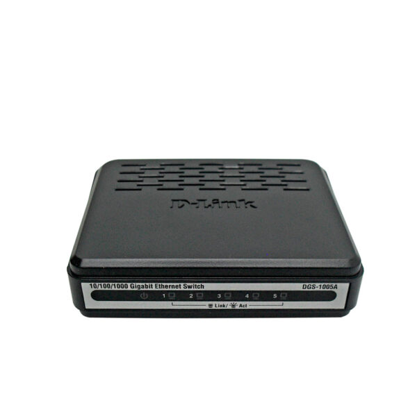 Switch D-Link DGS-1005A, 5 RJ-45 10/100/1000 Mbps, MDI/MDIX, CSMA/CD.