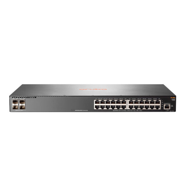 Switch HPE Aruba 2930F, 24 RJ-45 GbE, 4 SFP+ 1/10GbE.