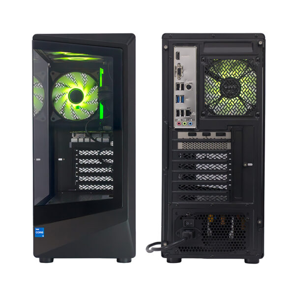 PC TE-8001G Core i5 14400F 2.5/4.7Ghz 16GB DDR5-5600 RTX3050 6GB Ubuntu, negro - Imagen 4