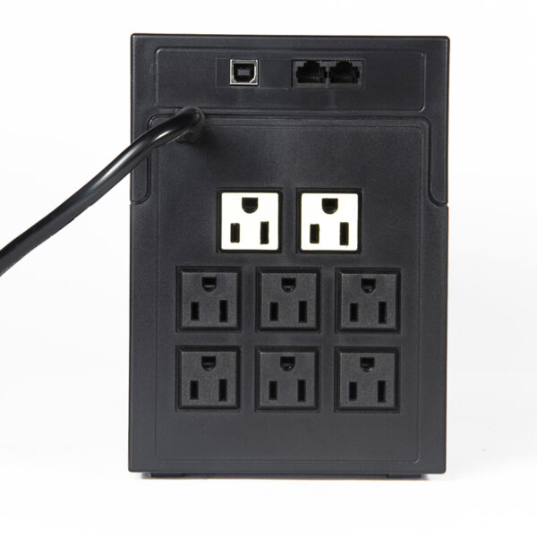 UPS Interactivo Elise Fase, AUR-1200-LCD-USB, 1200 VA / 600 W, Puerto inteligente USB-HID. - Imagen 3