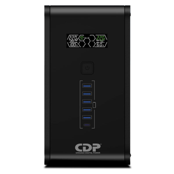 UPS Interactivo CDP (Chicago Digital Power) R-Smart 751i, 750VA / 375W