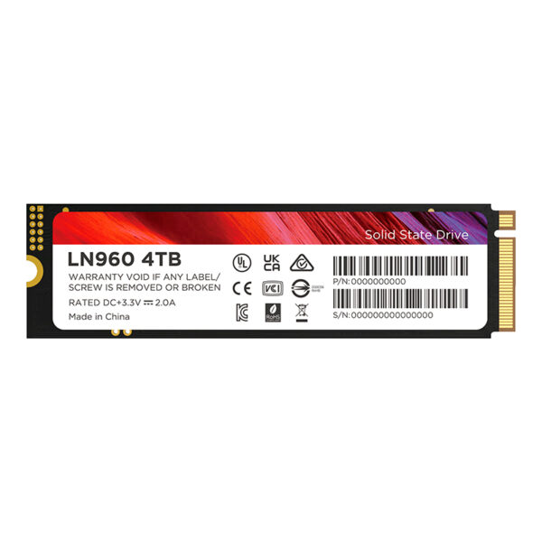 Unidad en estado solido Lenovo LN960, 4TB, M.2 2280, PCIe Gen 4 x4, NVMe 2.0 - Imagen 2
