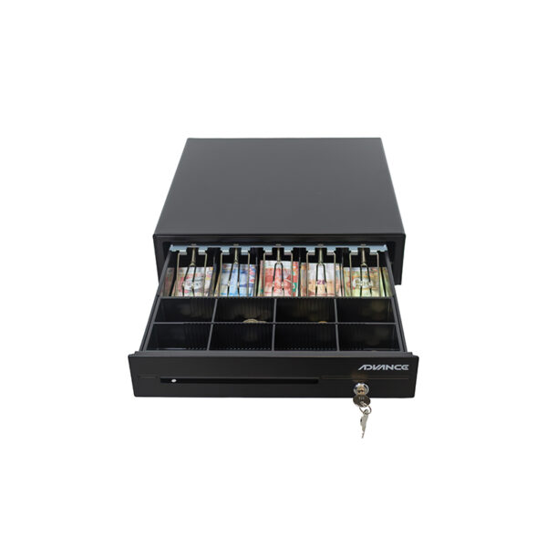 Caja para efectivo Advance ADV-6406, 5 ranuras, RJ11, Negro - Imagen 3