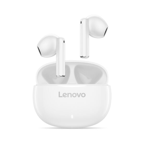 Auriculares estéreo inalámbricos con microfono Lenovo E310 independientes, color blanco