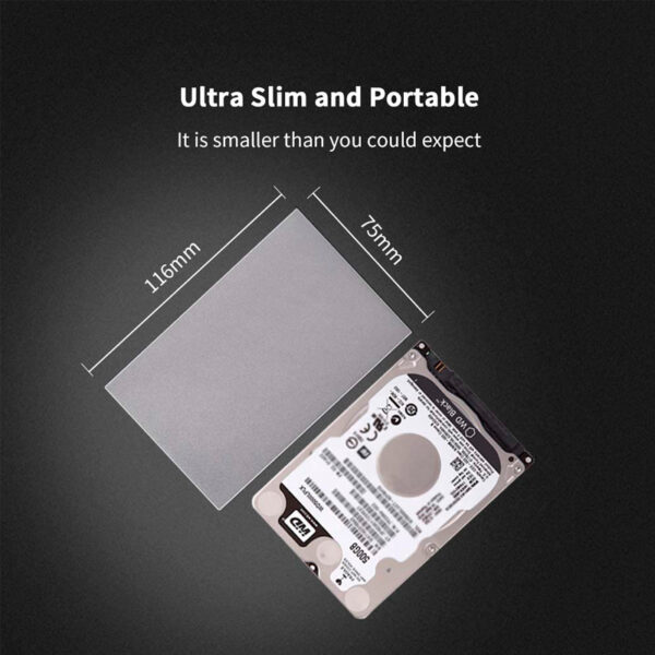 Enclosure SSK de Aluminio, Portatil, USB 3.0-to-SATA (6Gbps), Soporta 2.5" HDD & SSD SATA - Imagen 3
