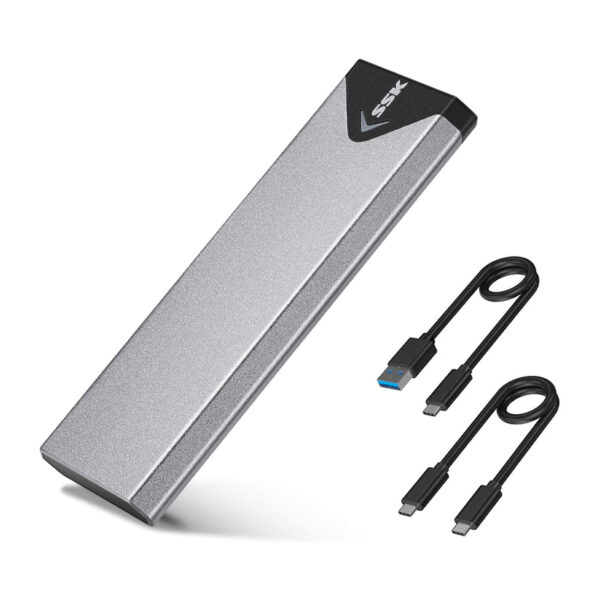 Enclosure para SSD M.2 NVMe (PCIe) / SATA, admite tamaños 2242/2260/2280, USB-C 3.2 Gen 2