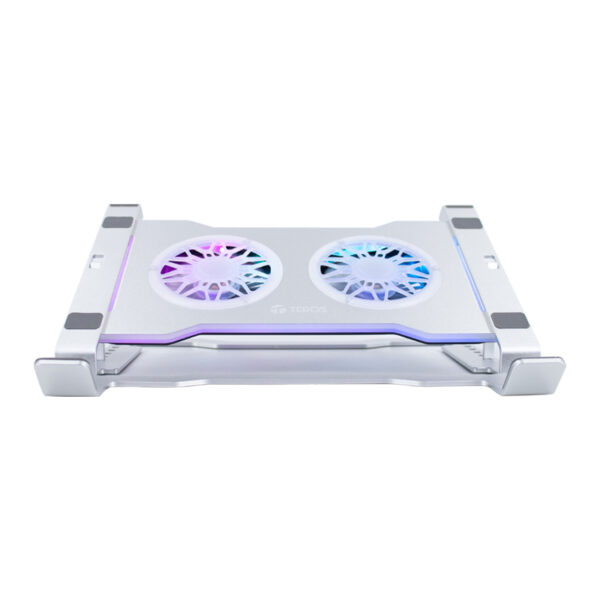 Cooler para notebook TEROS TE-7135N, soporta tablets y notebooks de 9" hasta 16", plateado - Imagen 2