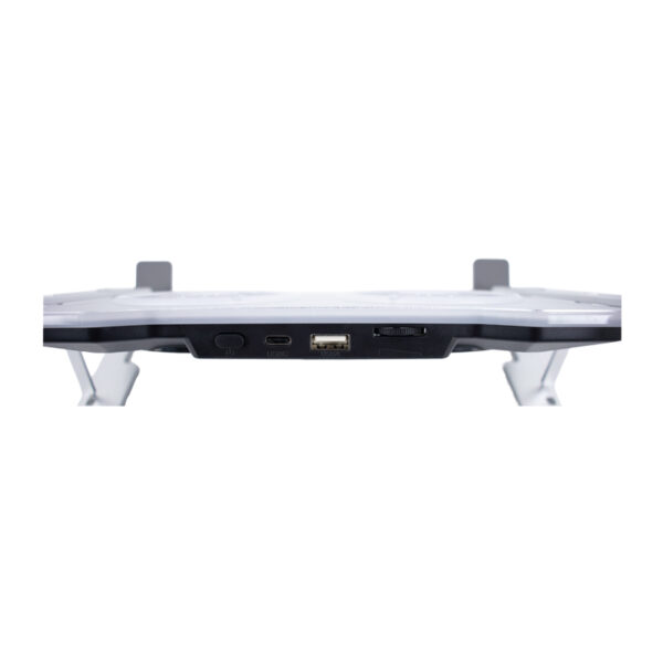 Cooler para notebook TEROS TE-7135N, soporta tablets y notebooks de 9" hasta 16", plateado - Imagen 4