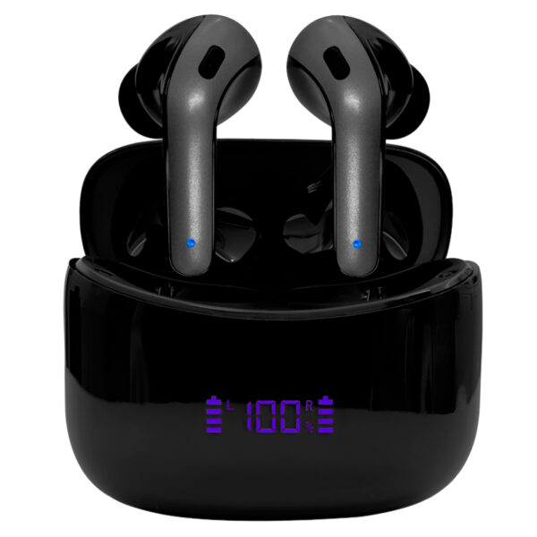 Audífonos TEROS TE-8074N, Bluetooth, TWS, negro - Imagen 2