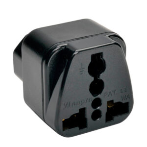 Adaptador de tomacorriente Tripp-Lite UNIPLUGINT, permite conexión a un IEC 320 C13.
