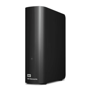 Disco duro externo para escritorio Western Digital Elements Desktop, 12TB, USB 3.0, Negro