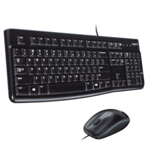 Kit Teclado y Mouse Logitech MK120, USB, Negro.