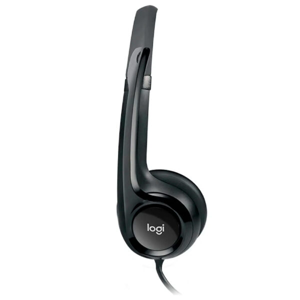 Auriculares Estereo (On-Ear) con microfono Logitech H390, Interfaz USB-A, Color negro - Imagen 3