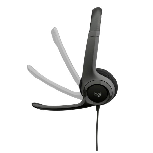 Auriculares Estereo (On-Ear) con microfono Logitech H390, Interfaz USB-A, Color negro - Imagen 2