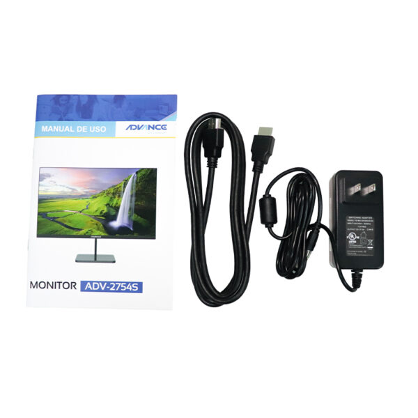 Monitor plano Advance ADV-2754S, 27" IPS, HDMI, VGA, speakers - Imagen 7