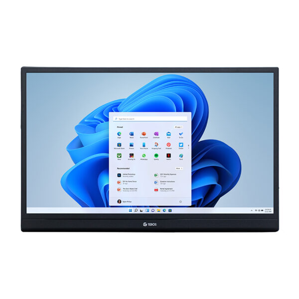 Monitor portátil TEROS TE-1501S FHD IPS mini HDMI USB-C Audio out Altavoces estéreo - Imagen 4