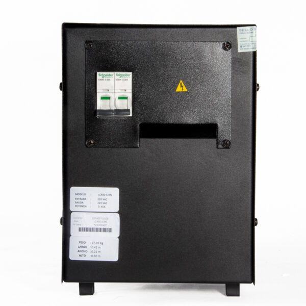 Estabilizador ELISE - IEDA POWER SAFE LCR60-4.5%, Solido, Monofásico, 6.0KVA. - Imagen 2