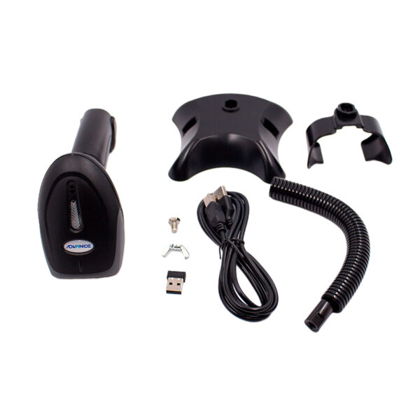 Escáner de Codigo de Barras 1D y 2D Wireless Advance ADV-6013, 2.4G ,incluye reposador - Imagen 3