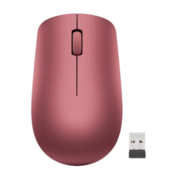 Mouse Lenovo 530 Inalambrico/Diseño Ambidextro/Sensor Optico/1200 DPI/Color Rojo Cereza. - Imagen 2