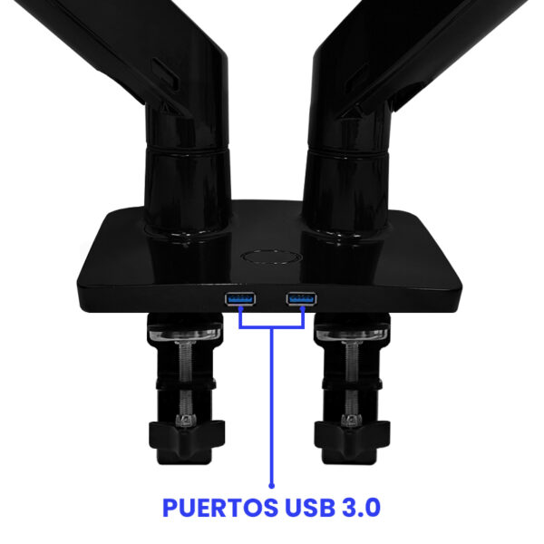 Rack para 2 monitores de 22" a 32" / Brazo soporte TEROS TE-7114 - Imagen 5