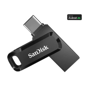 Memoria Flash USB SanDisk Ultra Dual Drive GO 128 GB, USB 3.2 Gen 1, Color Negro