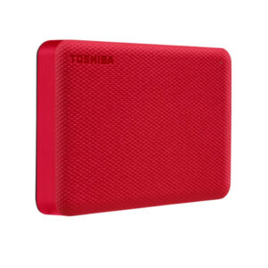 Disco Duro Externo Toshiba Portátil Canvio Advance, 2 TB, USB 3.0 / 2.0, Color: Rojo