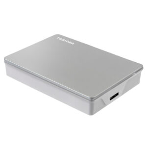 Disco Duro Externo Toshiba Portátil Canvio Flex, 4 TB, USB 3.0 / 2.0, Color: Plata