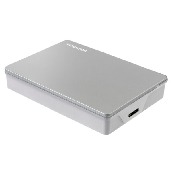 Disco Duro Externo Toshiba Portátil Canvio Flex, 4 TB, USB 3.0 / 2.0, Color: Plata