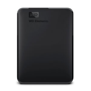 Disco duro externo Western Digital Elements Portable, 5 TB, USB 3.0/2.0, negro.